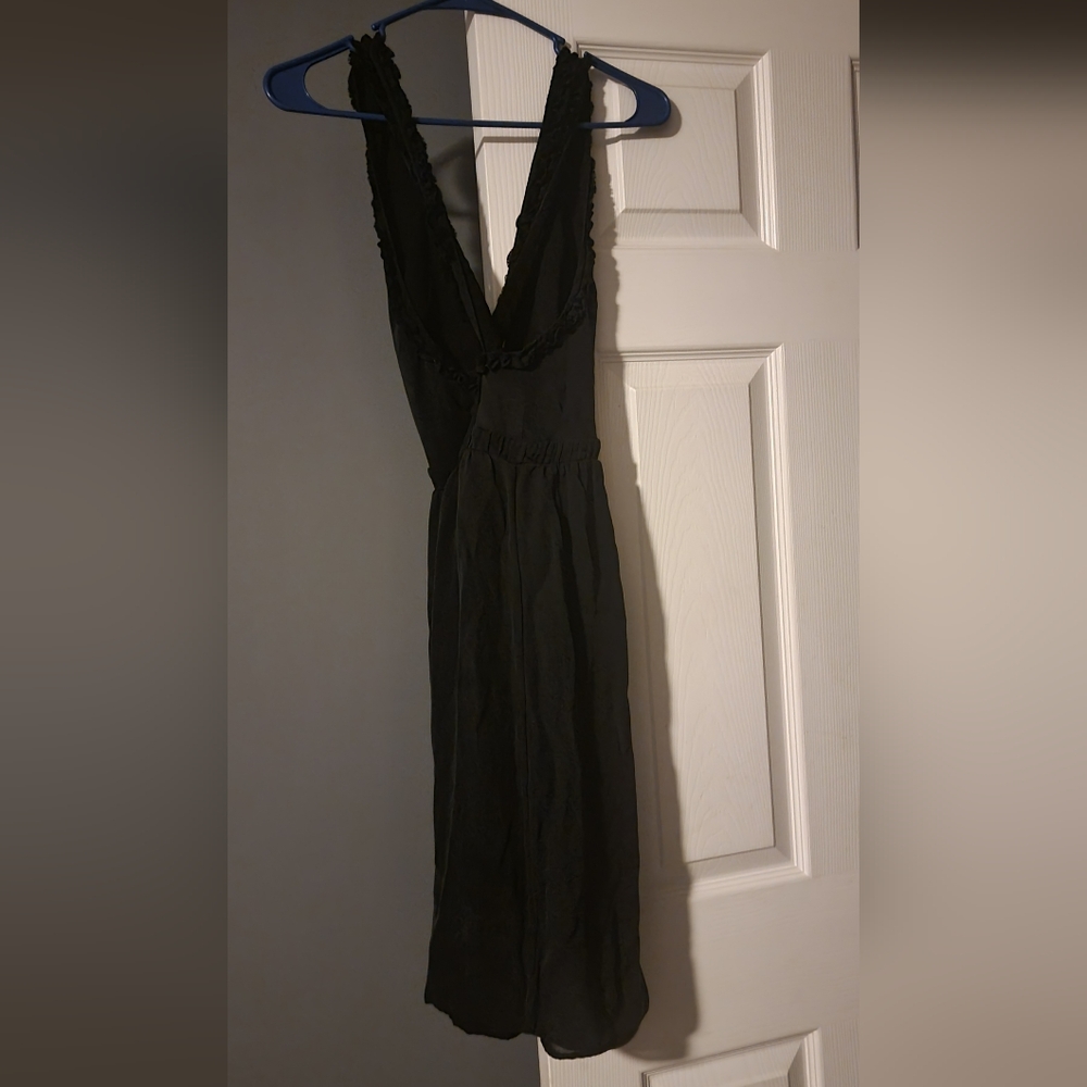 Banana Republic Black Ruffled X Back Dress - Picture 3 of 3